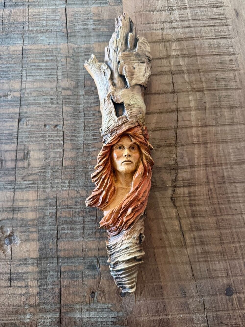 STEPHEN HERRERO Knot Knoggins Lady Leah Wall Art Sculpture Made in USA 11"